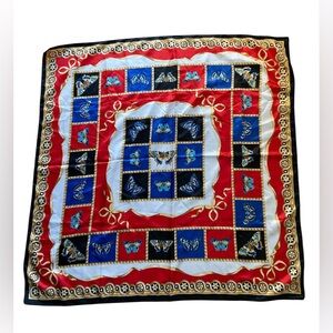 Colorful Butterfly Print Scarf